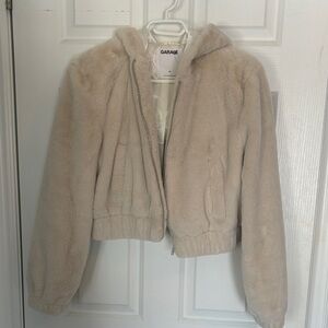 Garage Women's Soft Cream Teddy Jacket